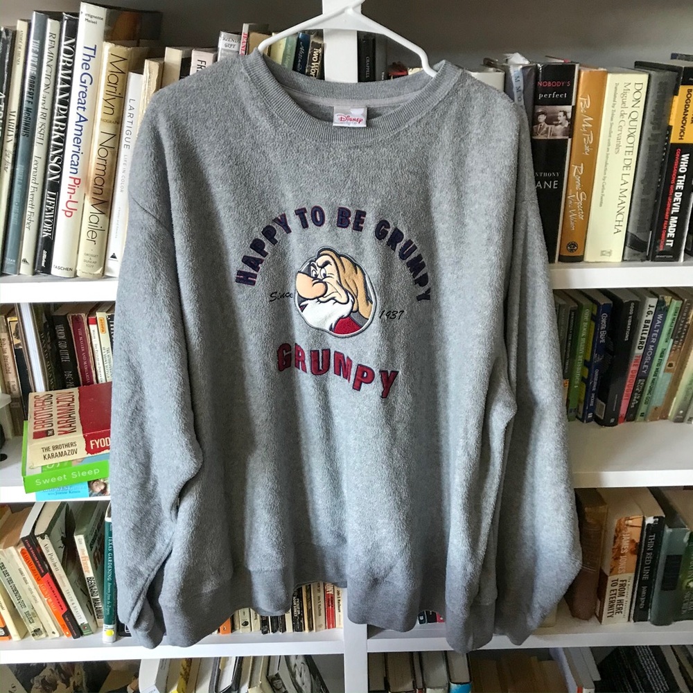 AUTHENTIC DISNEY Happy to be Grumpy Sweatshirt XXL